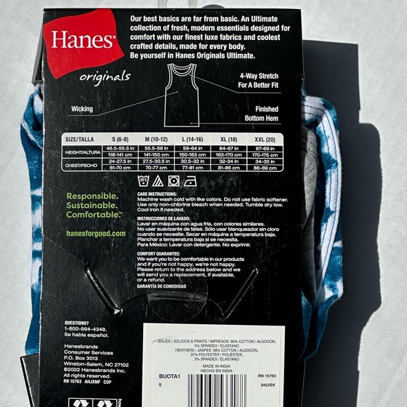 NEW Boys 4 pack Hanes Ultimate Stretch Tanks - Picture 3 of 4